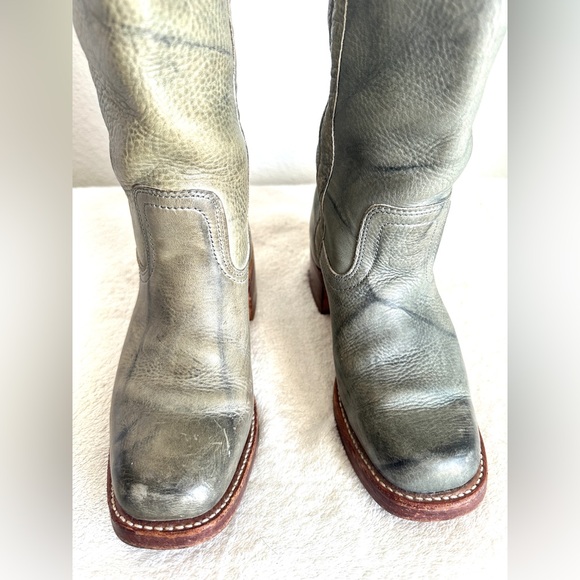 FRYE Over the Knee Tall Campus Boots RARE Blue size 7 - Picture 6 of 14